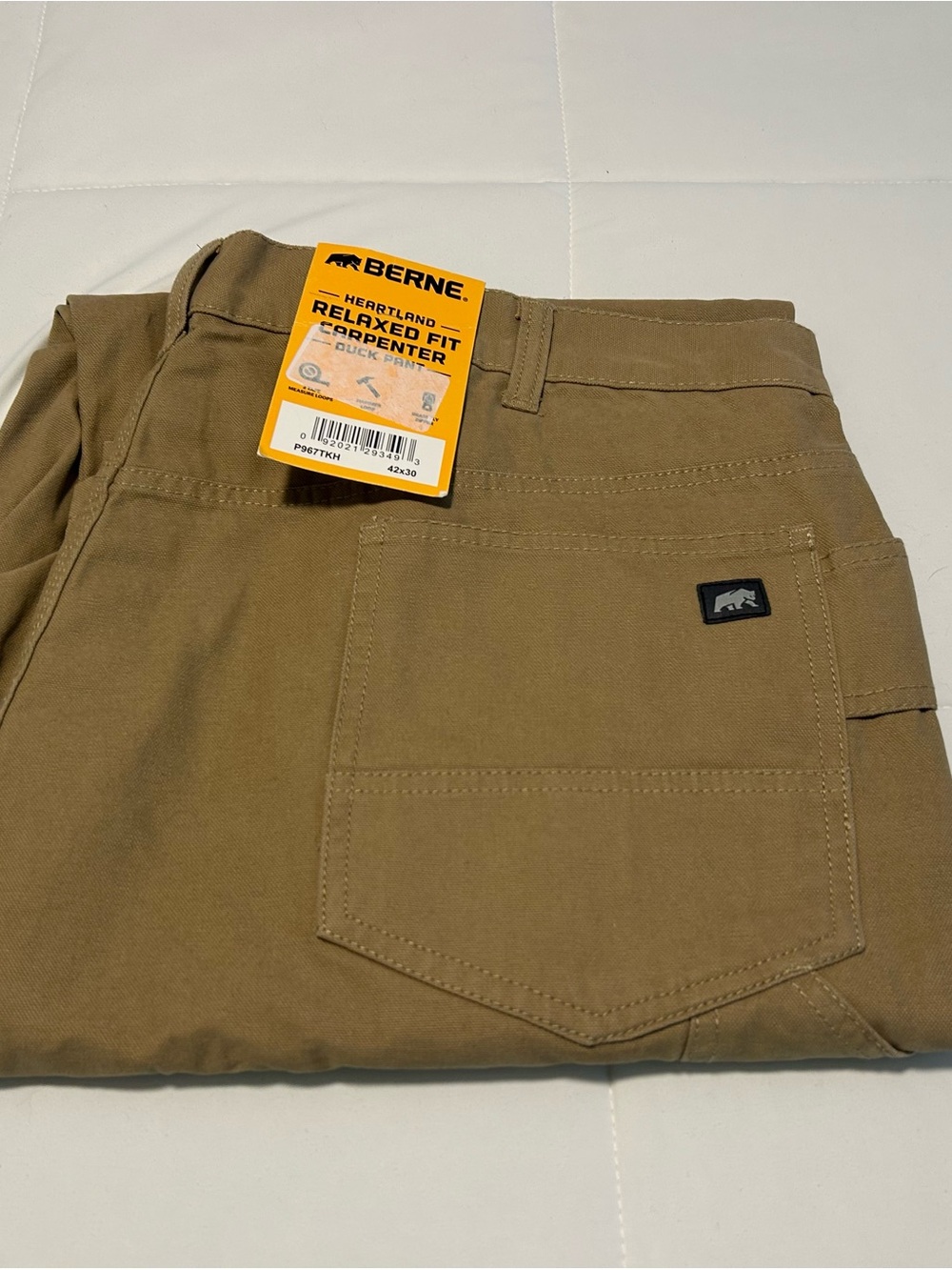 Berne Heartland Relaxed Fit Carpenter Pants - Tan